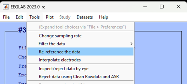 Re Reference Eeg Analysis